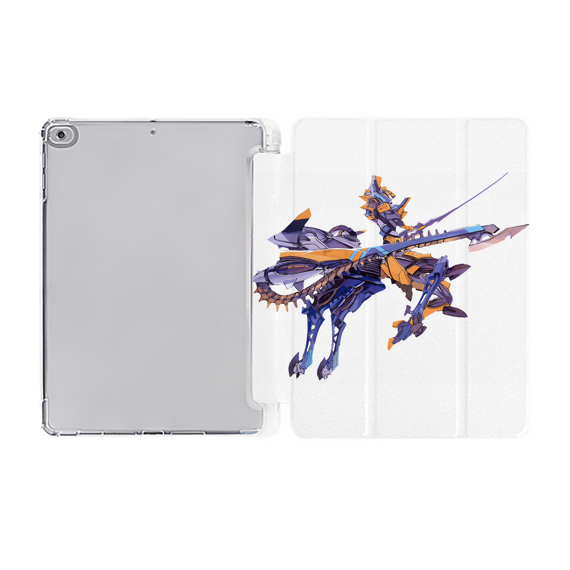 （画像用） EVA 新世紀エヴァンゲリオン IPad ケース ペン収納付き 三つ折りスタンド PUレザー×シリコン 対応機種9.5/10.5/10.9インチ